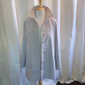 London Fog Lined Womens Trench Coat Jacket Tan Midlength Size M
